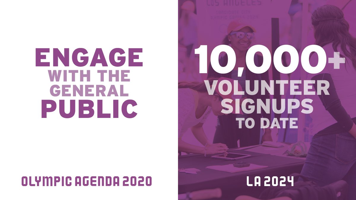 JO 2024 : La candidature de Los Angeles annonce plus de 10 000 bénévoles
