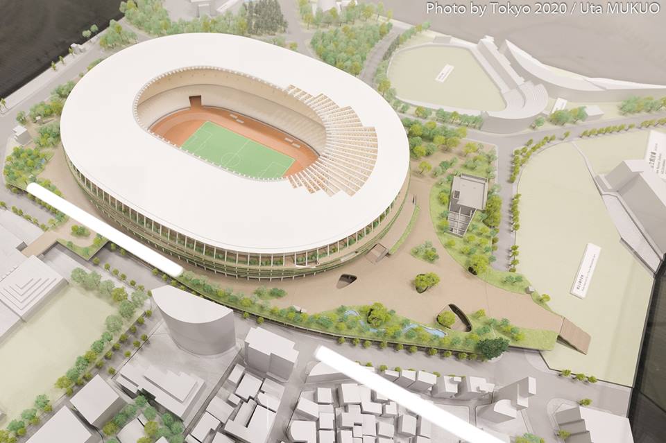 Tokyo 2020 : Mock-ups of presentation of the Olympic Stadium