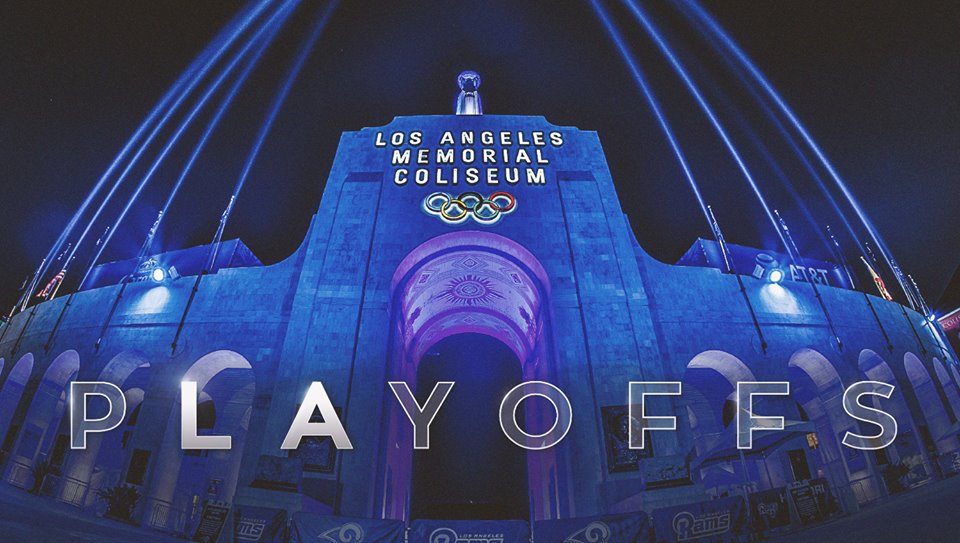 Football américain : Les monuments de Los Angeles s&rsquo;illuminent pour soutenir les Rams