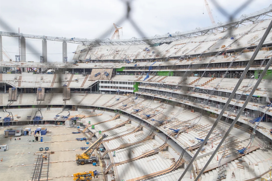 L.A. Stadium : Le chantier achevé à 70%