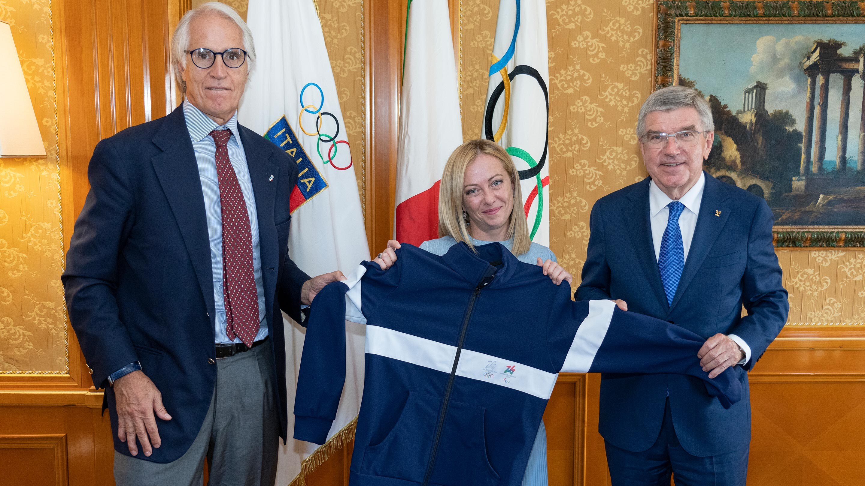 Milan-Cortina 2026 : Thomas Bach à la rencontre de Giorgia Meloni