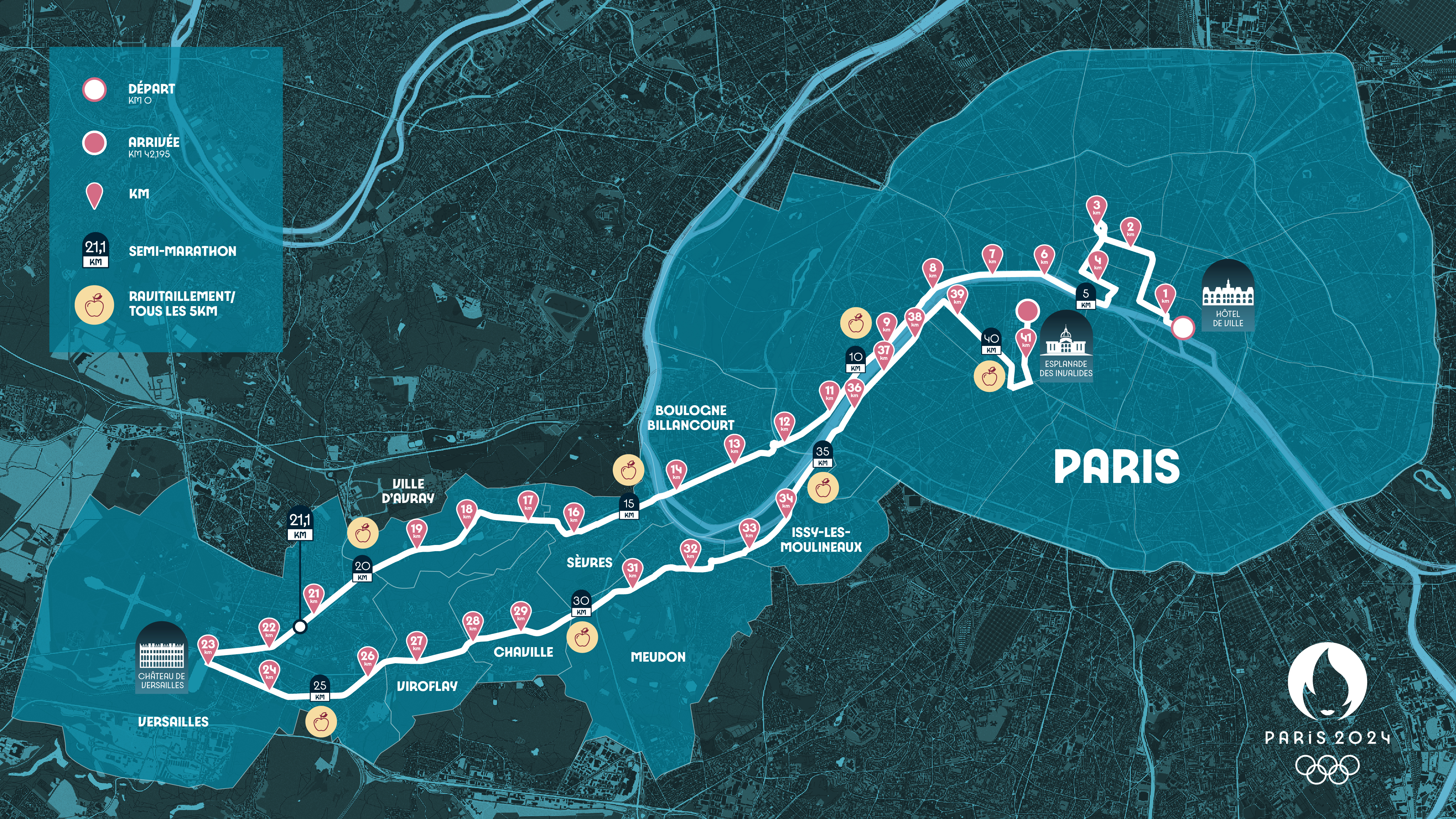 Paris 2024 dévoile un parcours grandiose pour le Marathon des Jeux