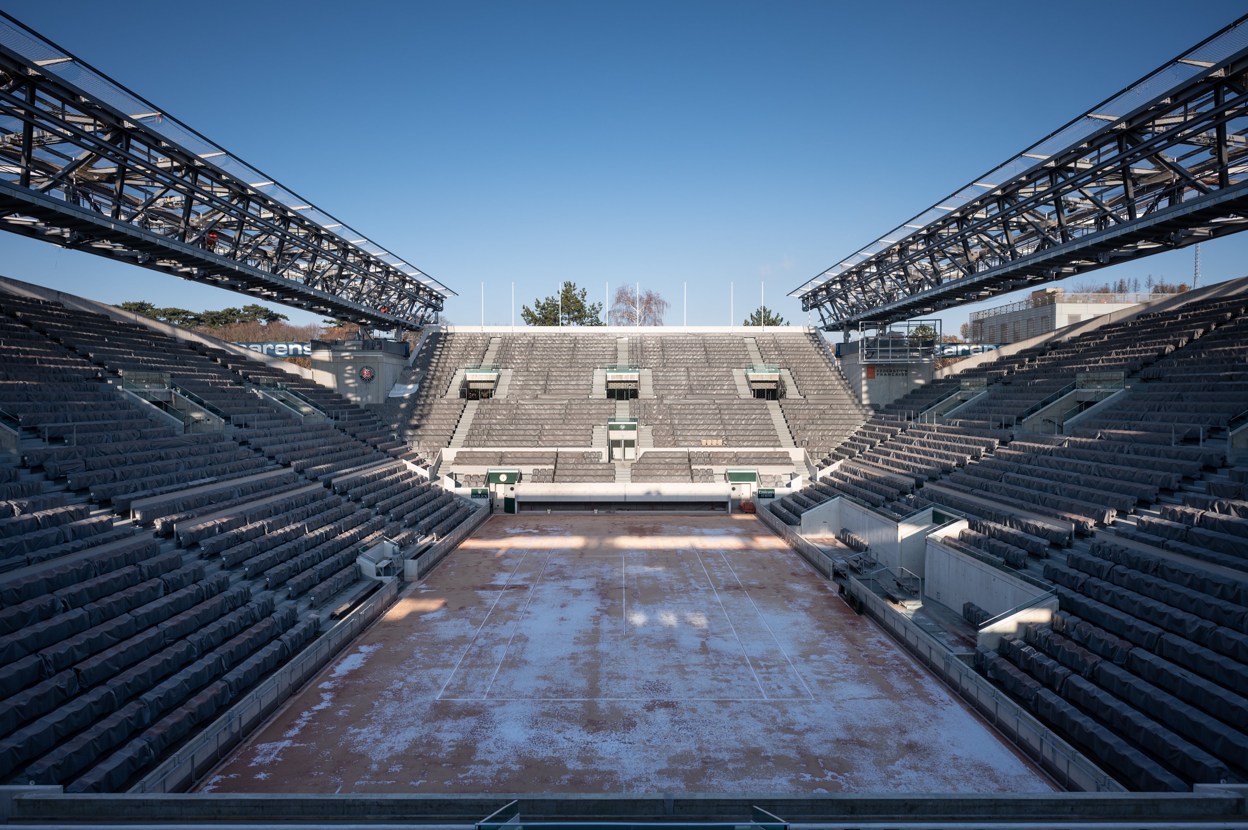 Paris 2024 : Progression des travaux sur le Court Suzanne Lenglen
