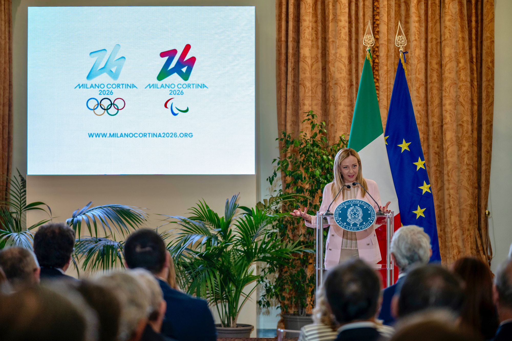 Milan-Cortina 2026 : La Présidente du Conseil italien réitère son soutien