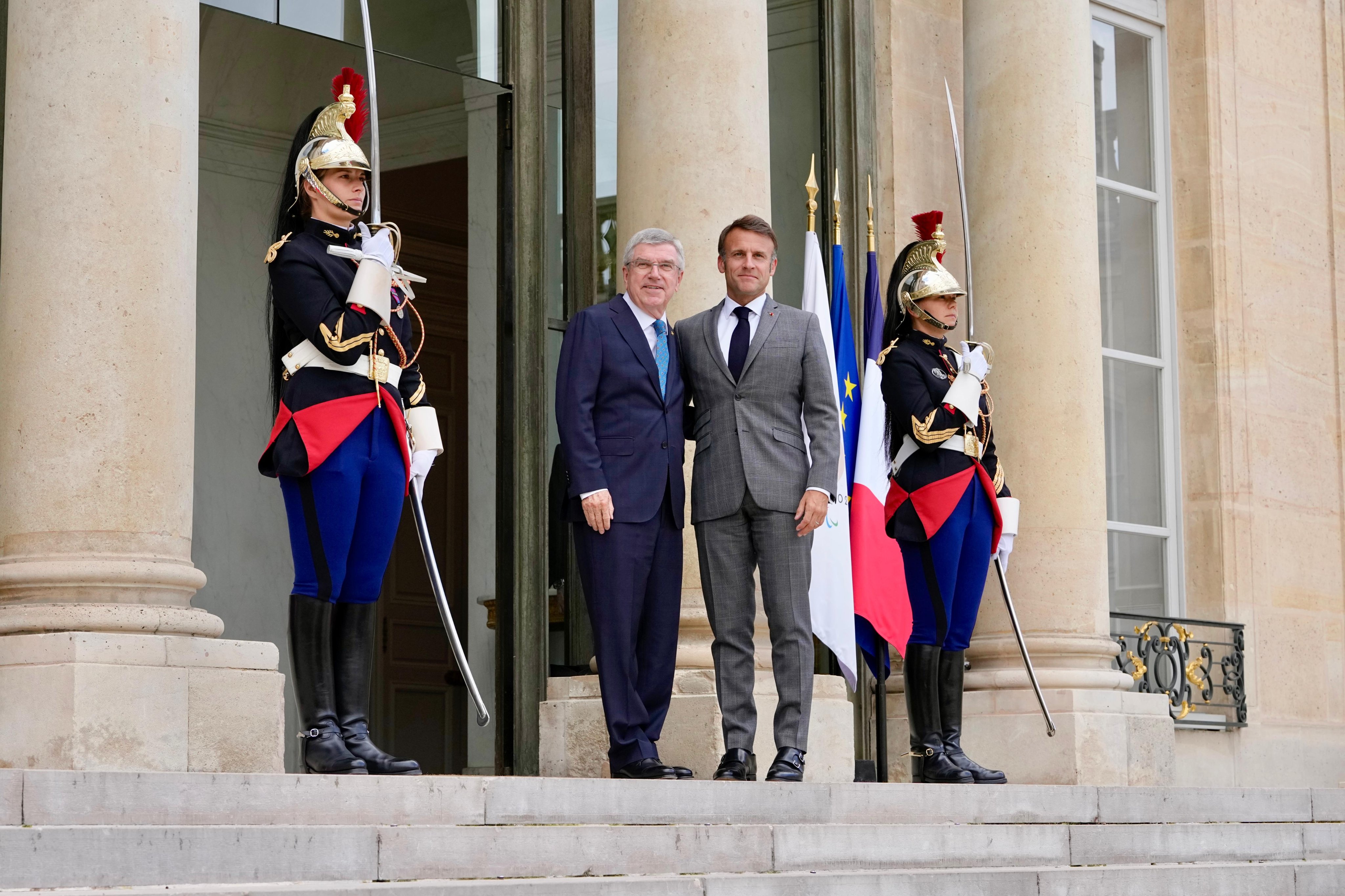 Emmanuel Macron, premier ambassadeur des Jeux de Paris 2024