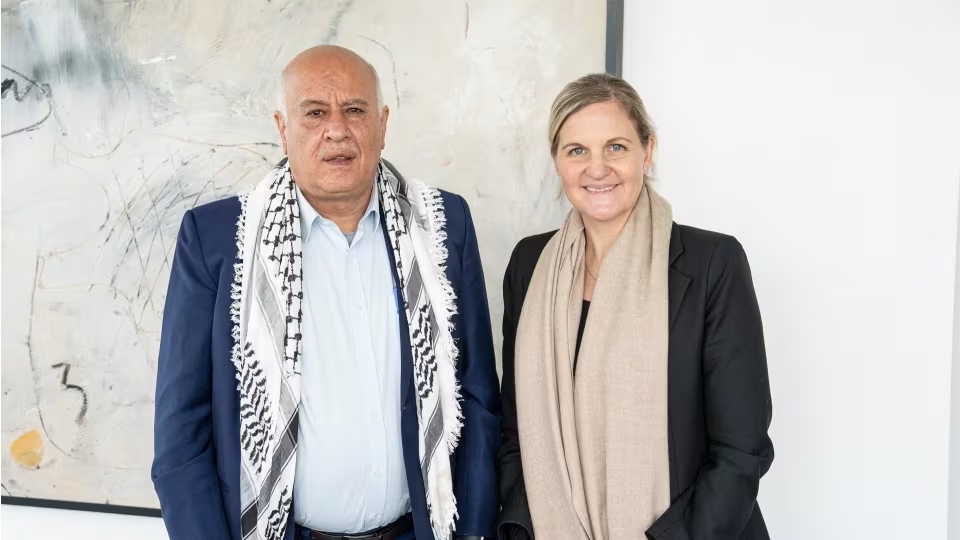 Une délégation du Comité Olympique Palestinien reçue au siège du CIO